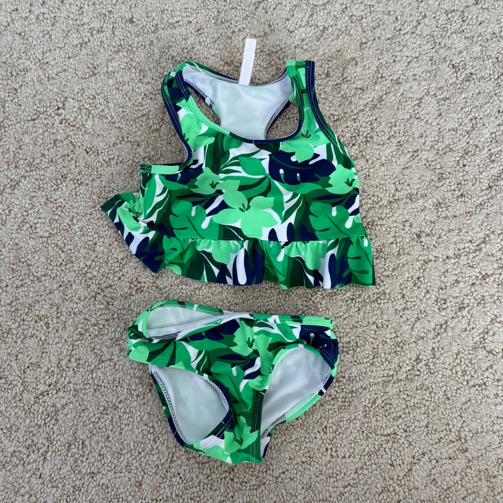 Joe Fresh Green and Blue Kids Swim Bikini